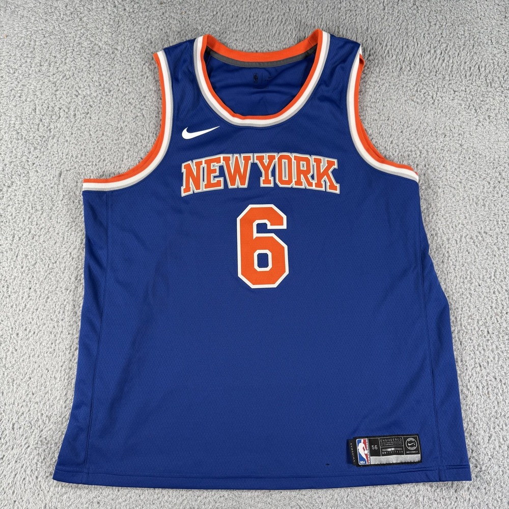 New York Knicks Jersey Mens 2XL NBA Basketball Kristaps Porzingis Nike Dri Fit